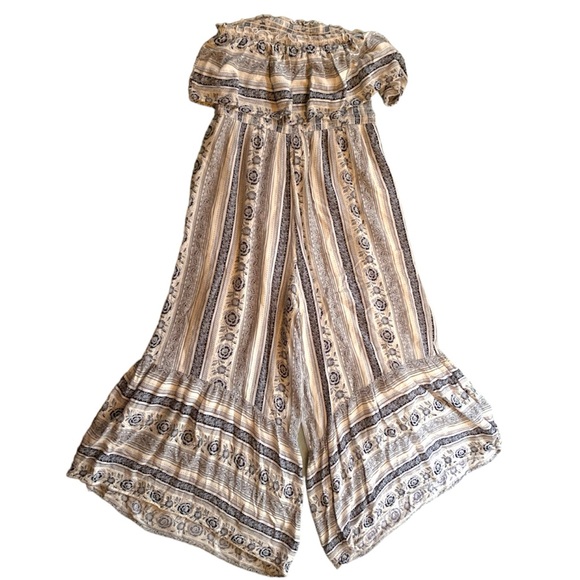 American Eagle Strapless Flowy Romper Medium - Picture 6 of 6